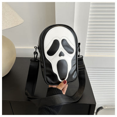 Horror Mask Mini Crossbody Bag  3D Gothic Shoulder Bag