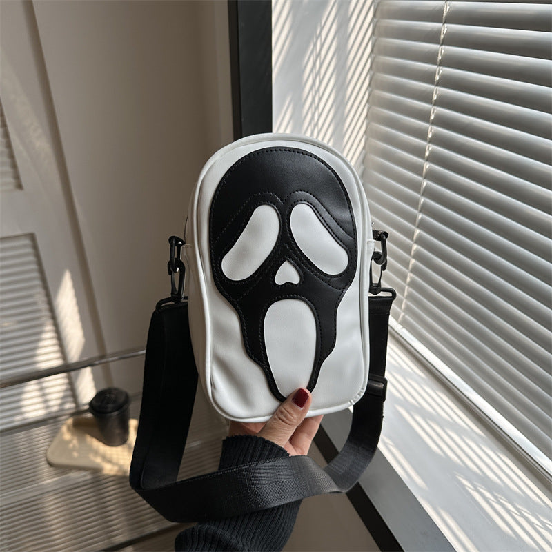 Horror Mask Mini Crossbody Bag  3D Gothic Shoulder Bag