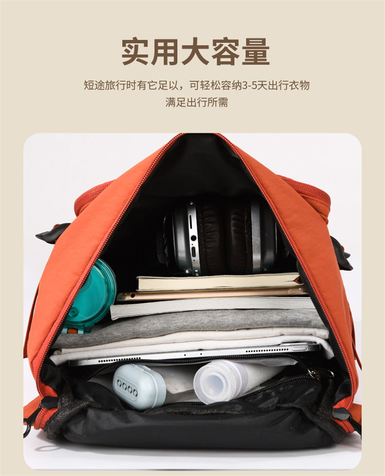 Large Capacity Waterproof Travel Backpack | Expandable Unisex Street Style Bag