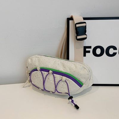 Korean Sport Crossbody Chest Bag | Trendy Lightweight Everyday Sling Bag