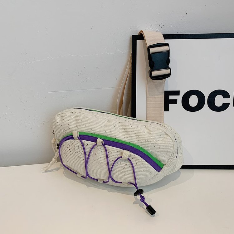 Korean Sport Crossbody Chest Bag | Trendy Lightweight Everyday Sling Bag