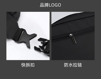 Mens EVA Hard Shell Crossbody Chest Bag | Waterproof Anti-Theft Sling Shoulder Bag