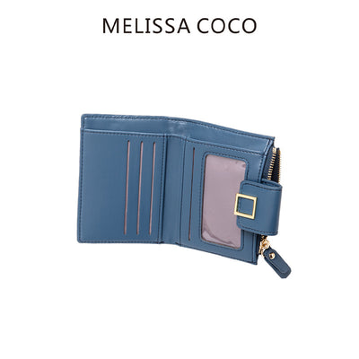 Ultra-thin Short Buckle Wallet for Women