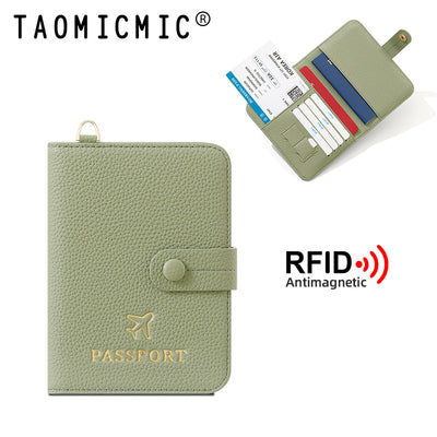 RFID Anti-Theft Passport Holder Bag | Expandable Travel Wallet with Wrist Strap