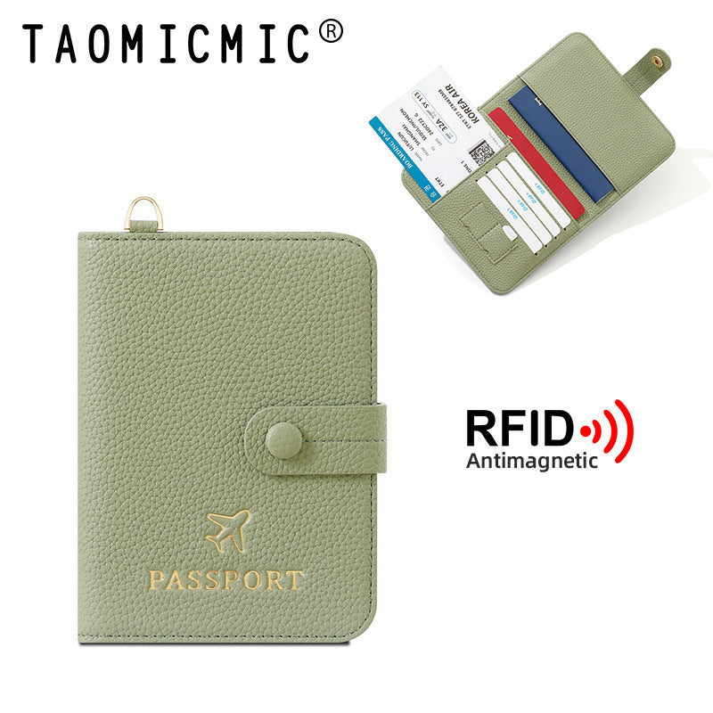 RFID Anti-Theft Passport Holder Bag | Expandable Travel Wallet with Wrist Strap