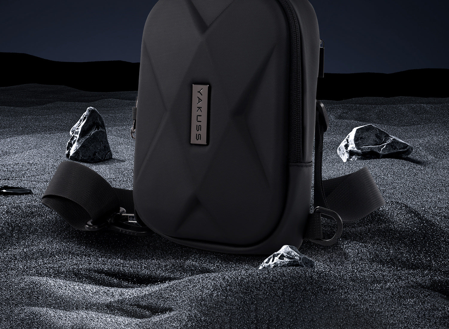 Mens Urban Waterproof Hard Shell Sling Bag | Everyday Travel Crossbody Chest Bag