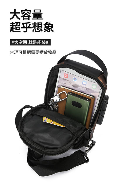 Wear-Resistant Anti-Theft Crossbody Sling Bag | 8-Inch Urban Chest Bag