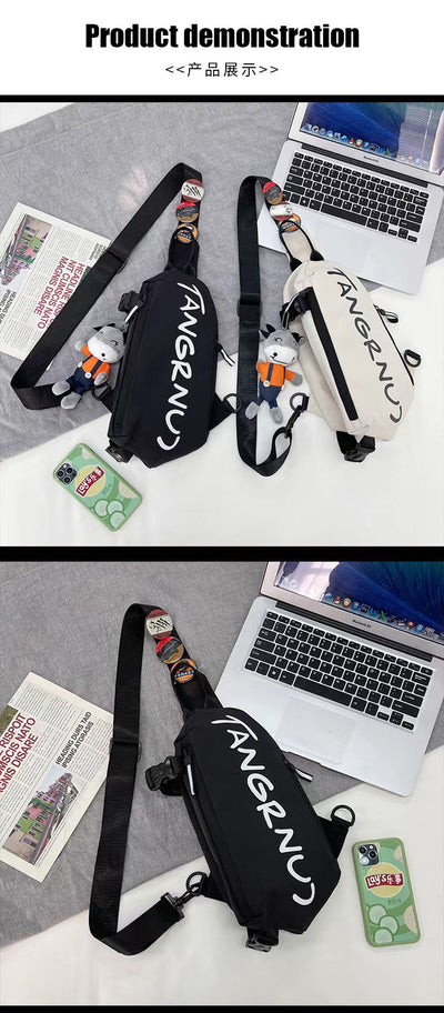 Trendy Large Capacity Crossbody Chest Bag for Men & Women | Waterproof Casual Sling Bag