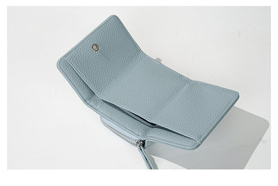 Multi-function High Quality Zipper Short Wallet for Women