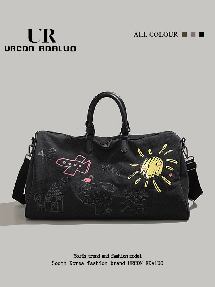 UR Cartoon Print Excursion Unisex Duffle Gym Bag