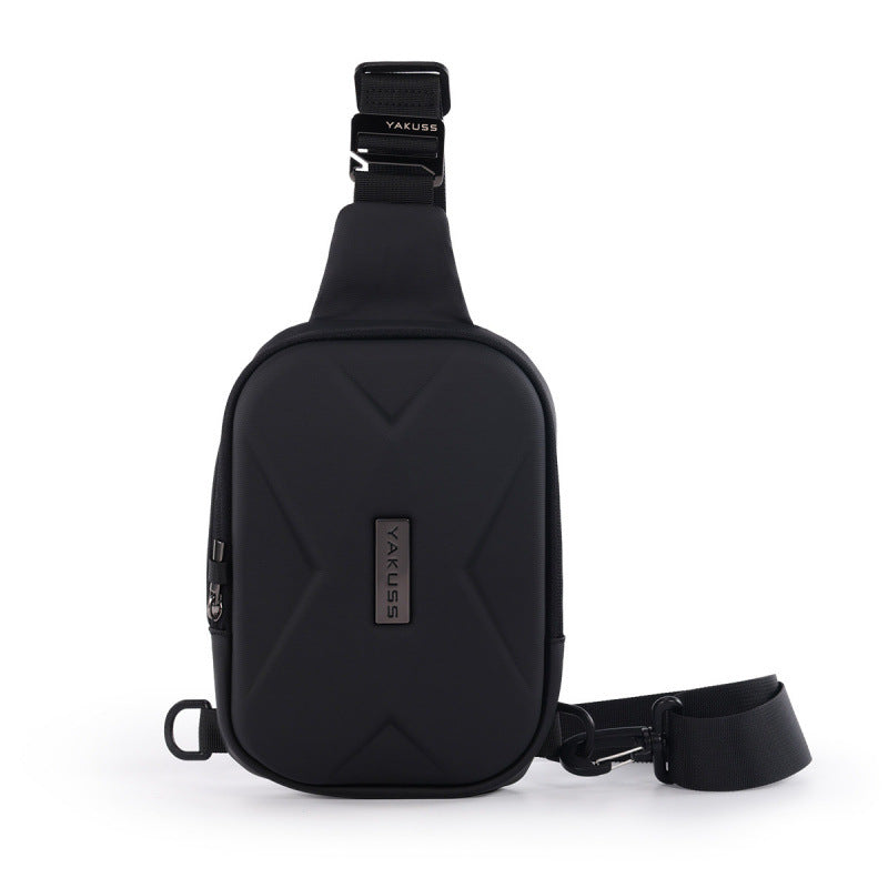 Mens Urban Waterproof Hard Shell Sling Bag | Everyday Travel Crossbody Chest Bag