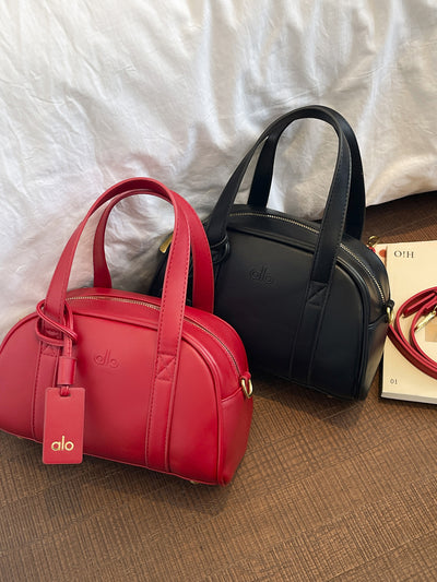 Luxury Womens Boston Handbag | Premium Retro Shoulder & Crossbody Pillow Bag