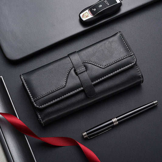 High-Quality Large Tri-Fold Wallet For Women