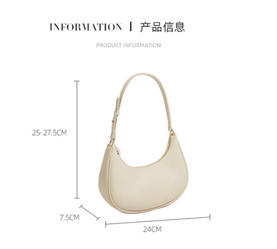 Half-Moon Shoulder Bag for Women