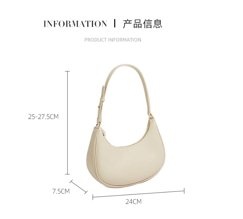Half-Moon Shoulder Bag for Women