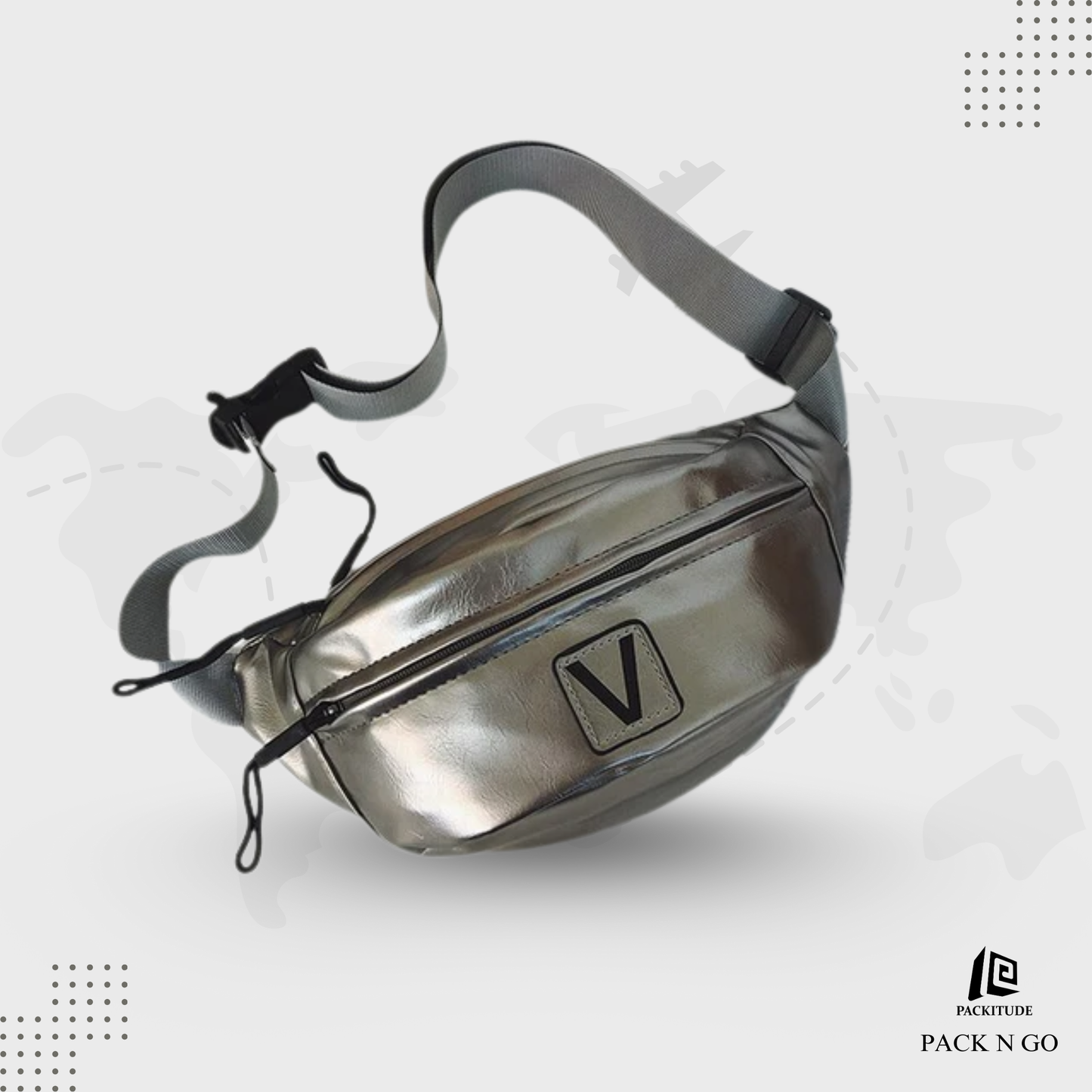 Glossy High End Chest Crossbody Bag