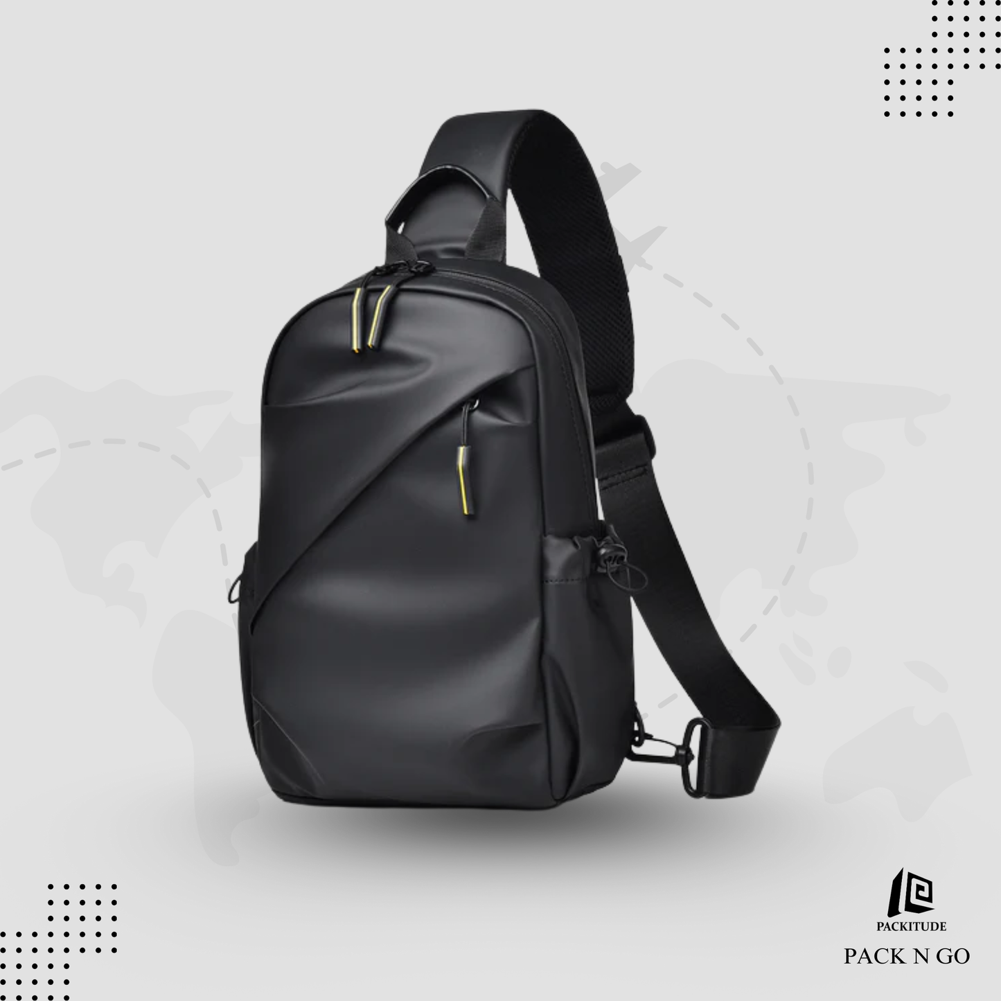 Large Capacity Biker Shoulder Crossbody Bag