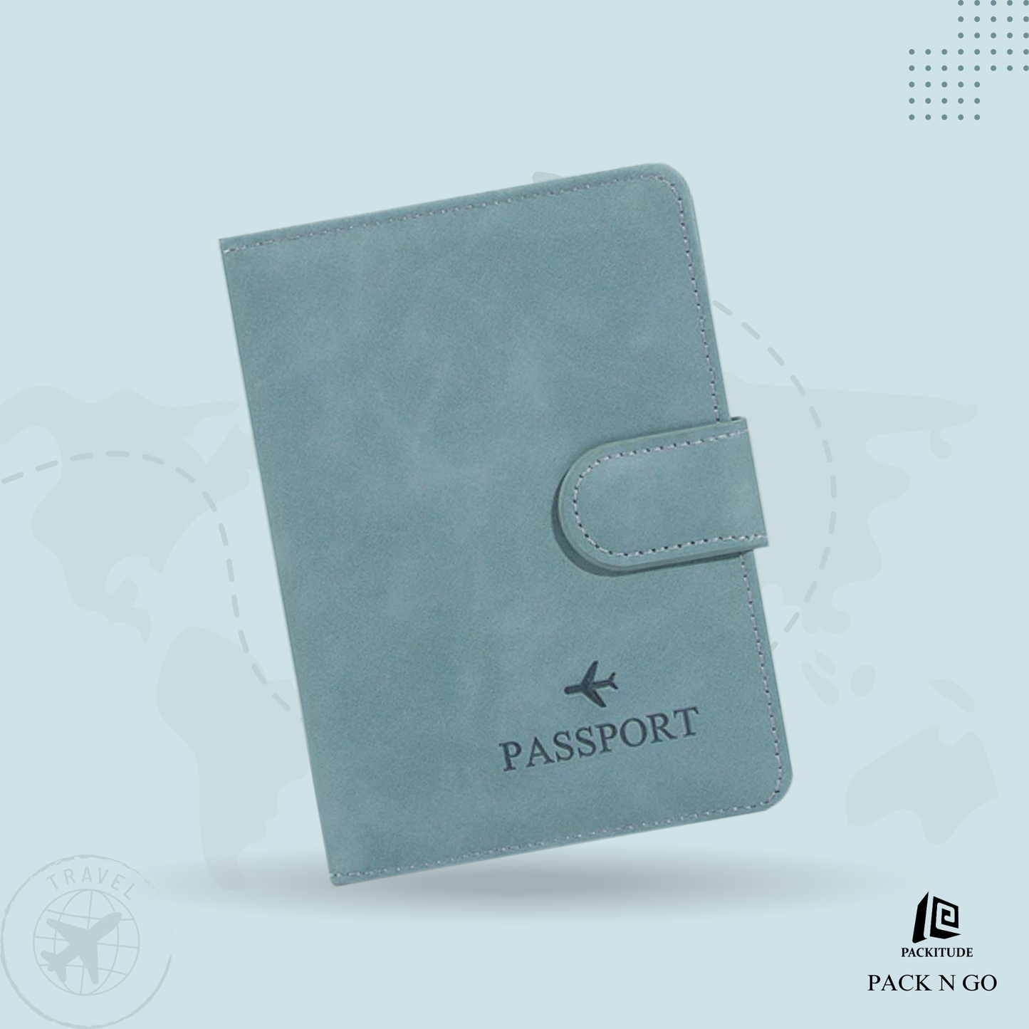 RFID Protected Multi Functional Passport Holder Wallet