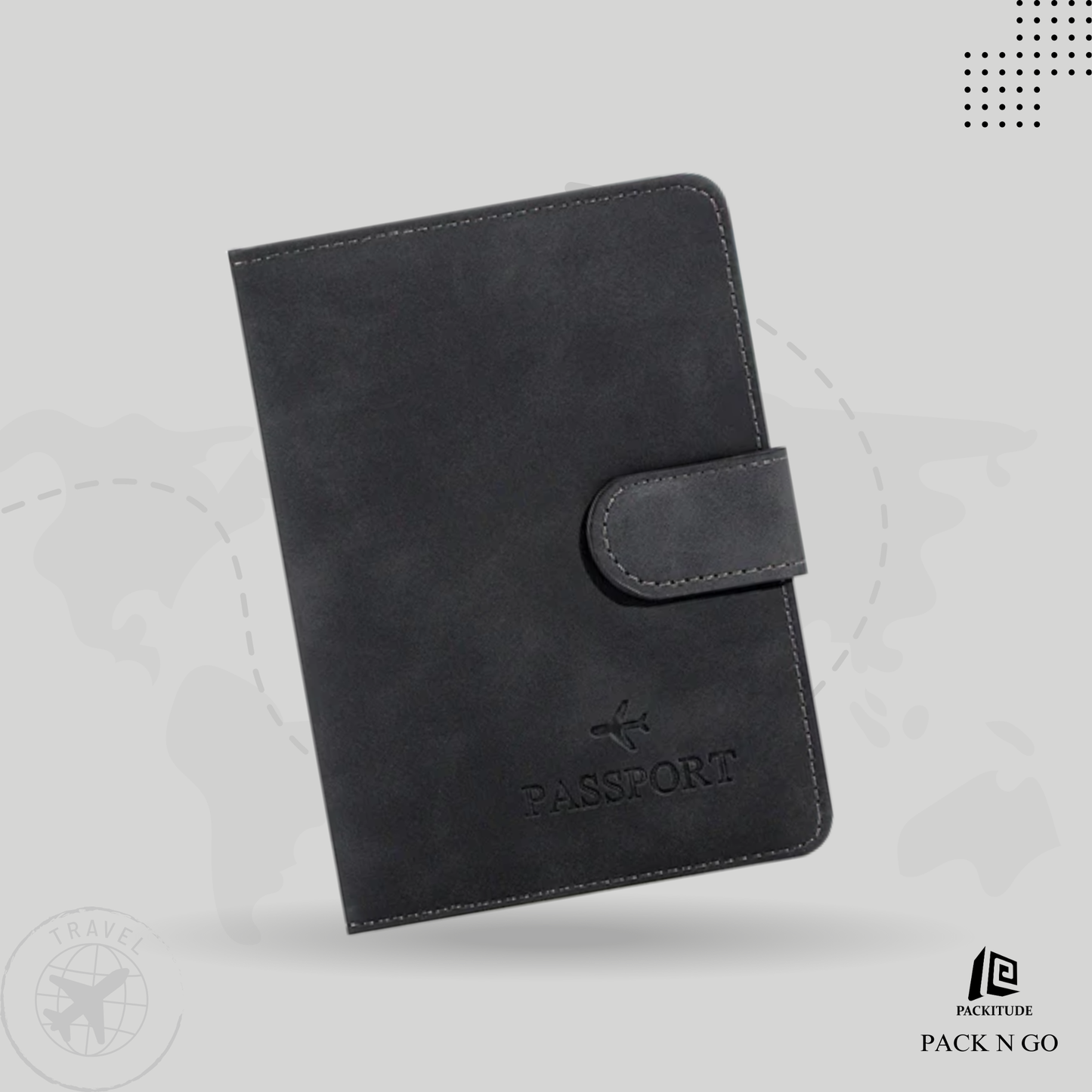 RFID Protected Multi Functional Passport Holder Wallet