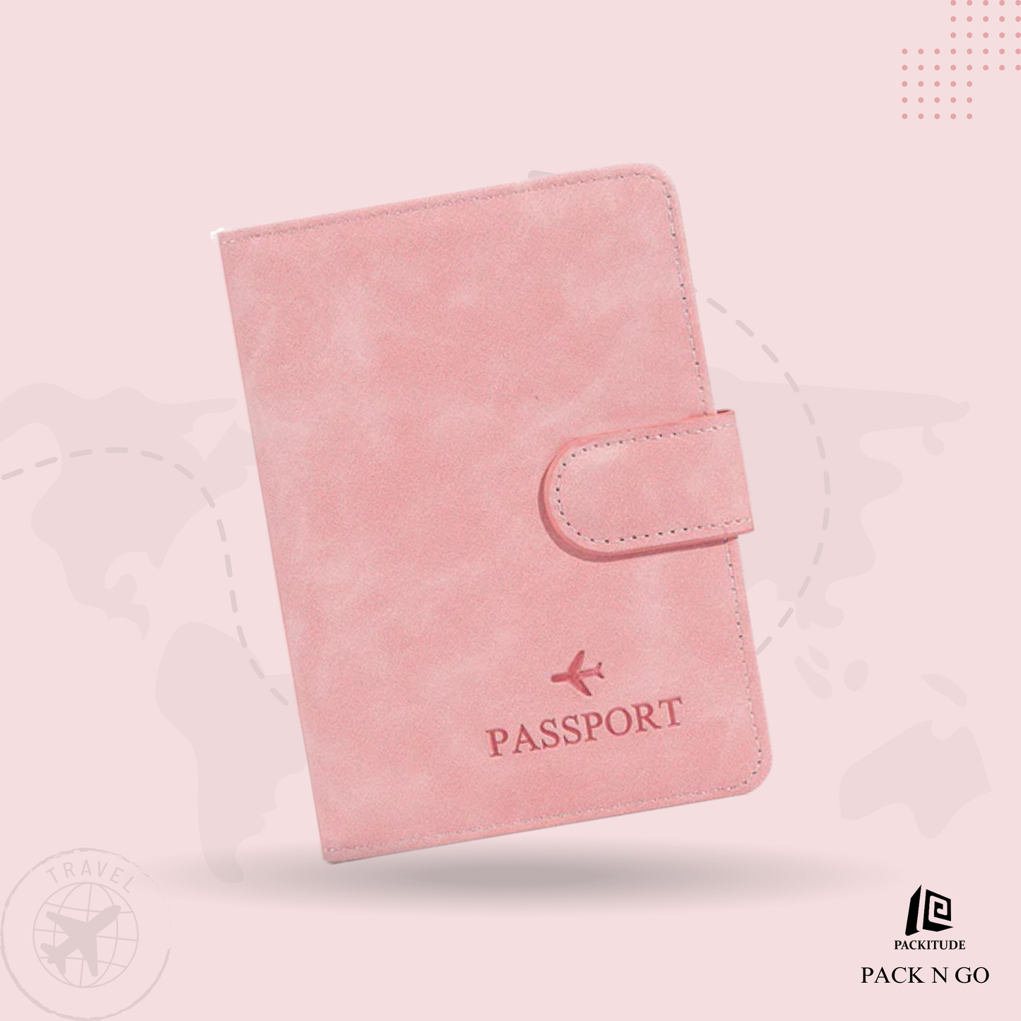 RFID Protected Multi Functional Passport Holder Wallet