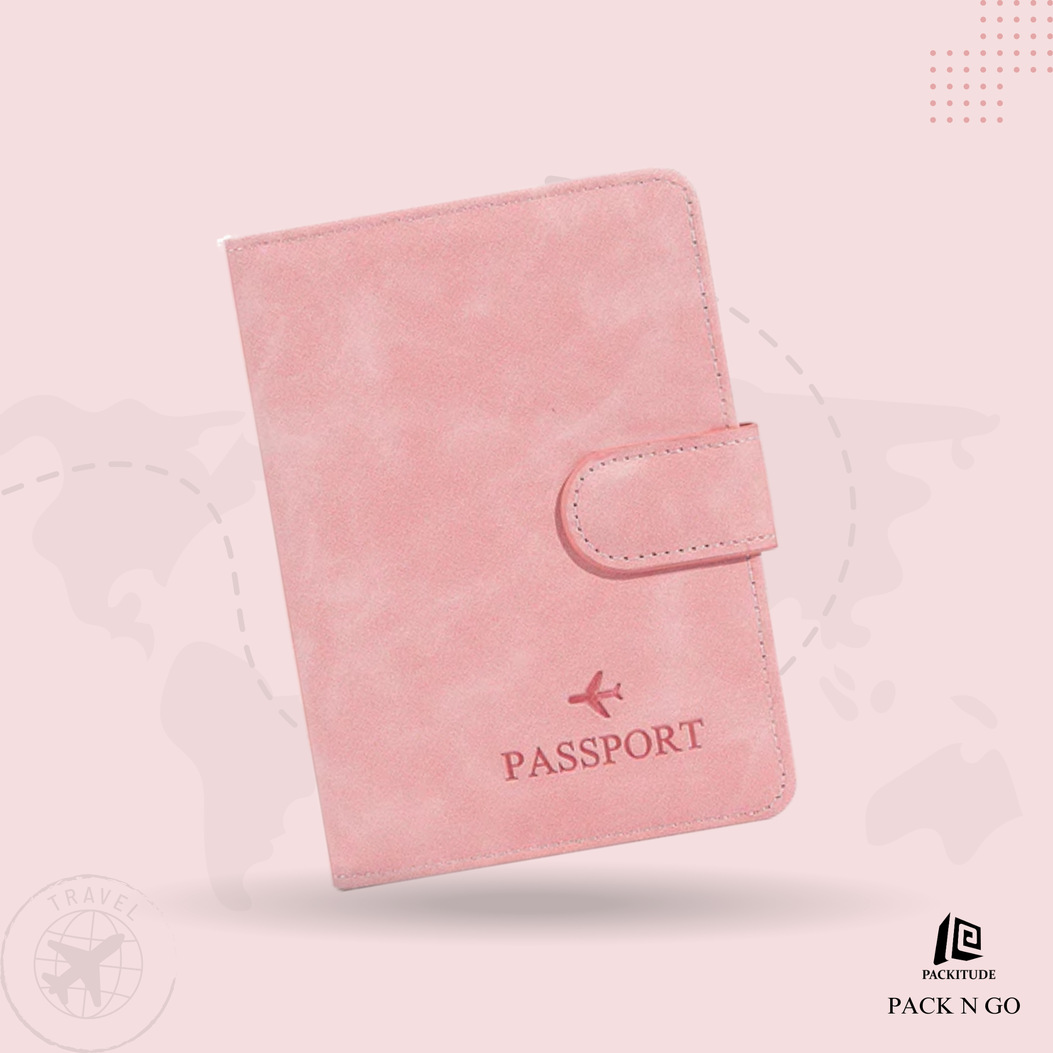 RFID Protected Multi Functional Passport Holder Wallet