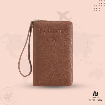High Quality Multifunctional Passport Protective wallet with Zipper