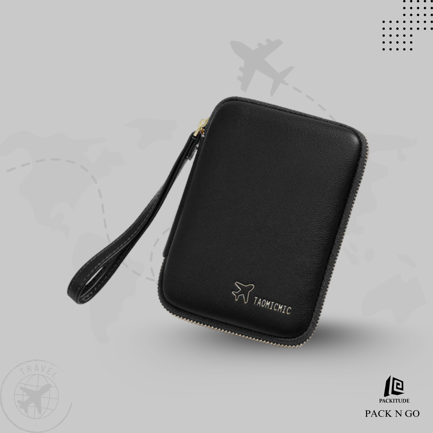 Korean Style Multi-functional Passport Protection Hanging Wallet