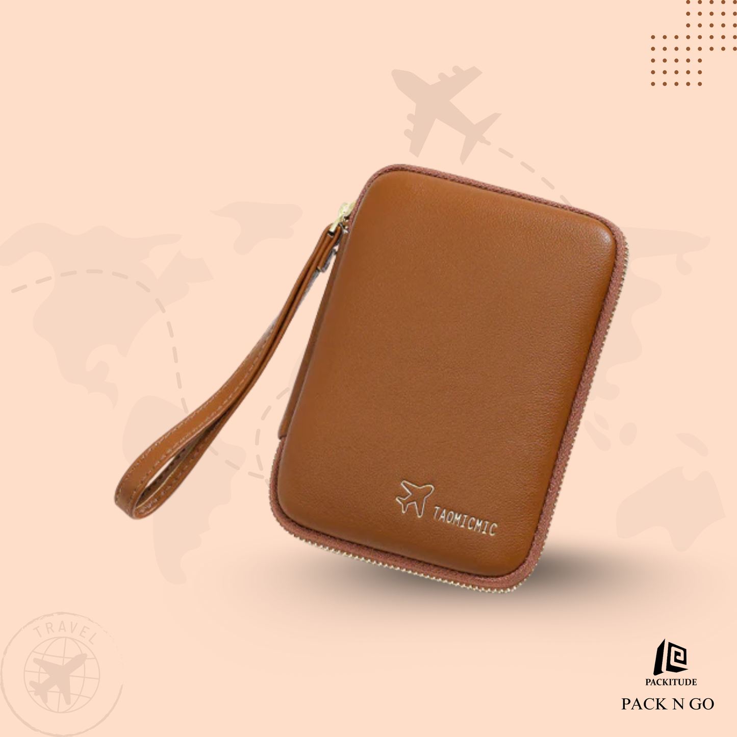 Korean Style Multi-functional Passport Protection Hanging Wallet