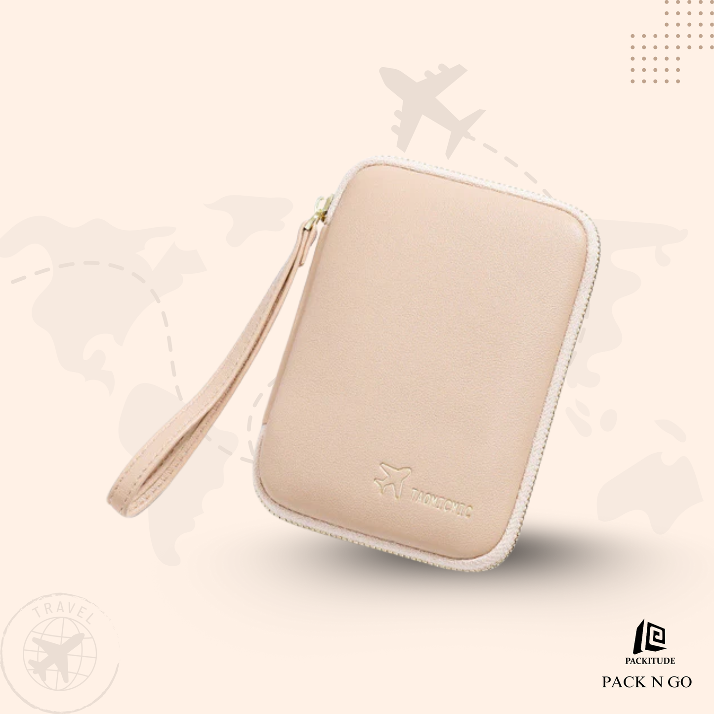 Korean Style Multi-functional Passport Protection Hanging Wallet