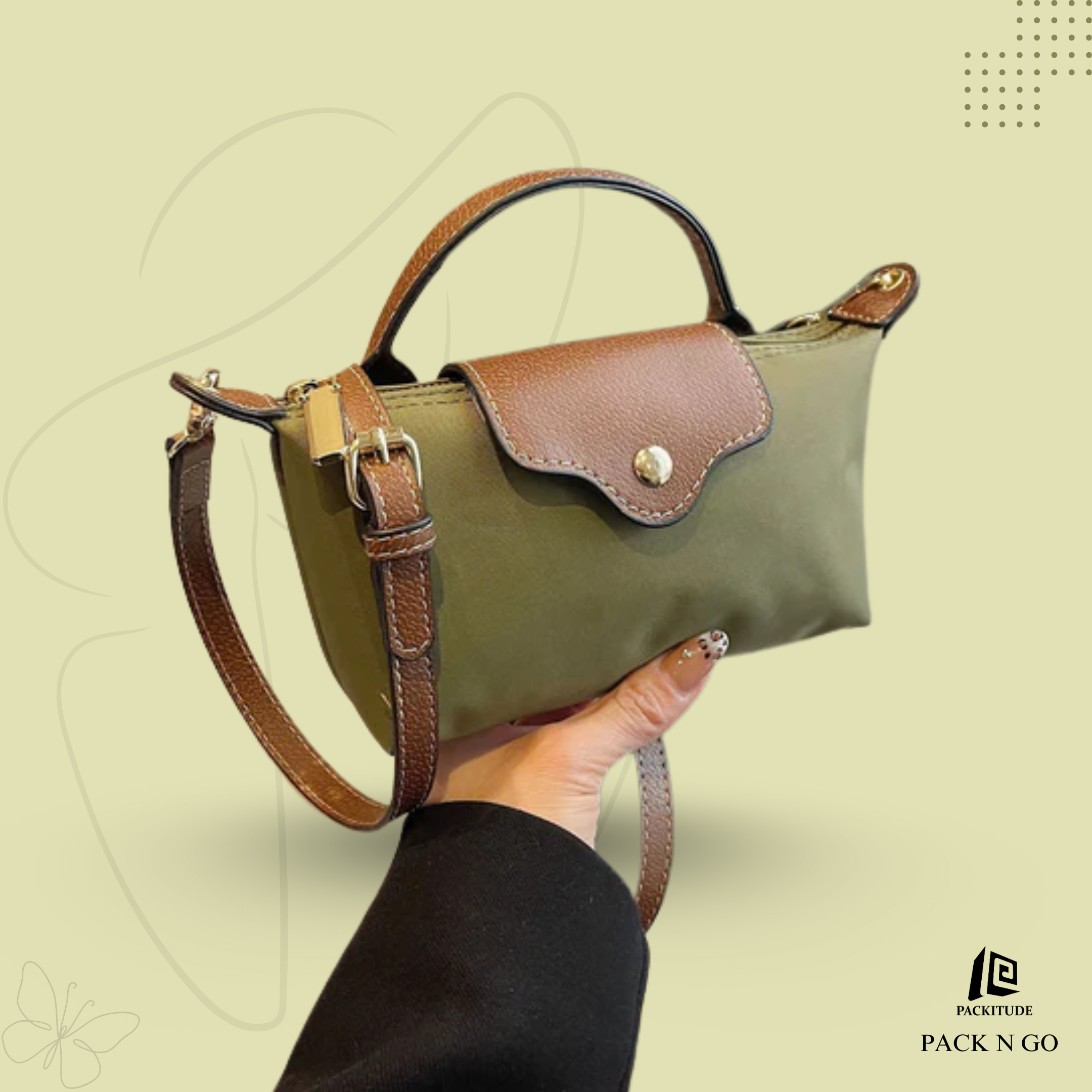 French Style High End Shoulder Crossbody dumpling Bag
