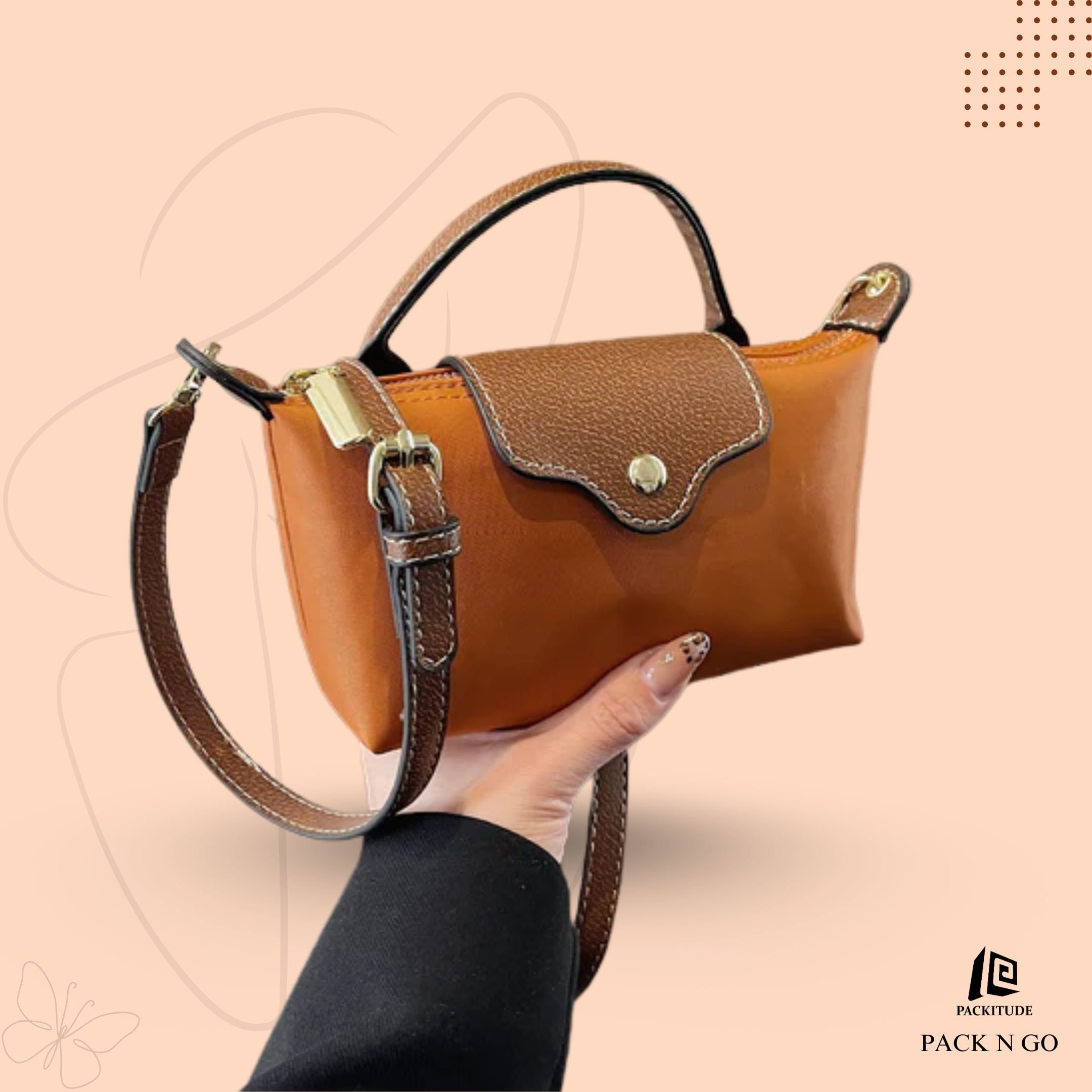 French Style High End Shoulder Crossbody dumpling Bag