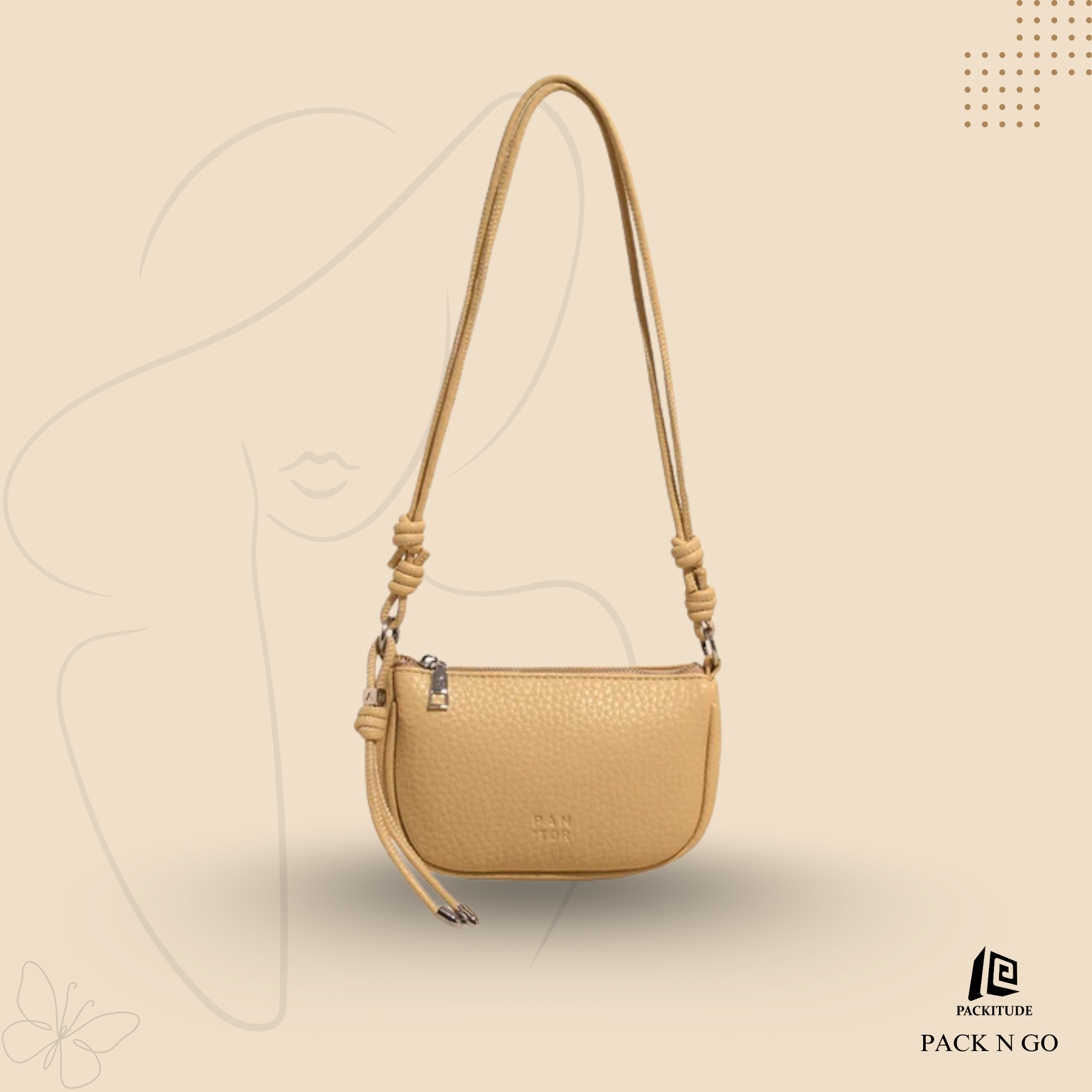 Korean Style Trendy High End Lychee Pattern Shoulder Bag