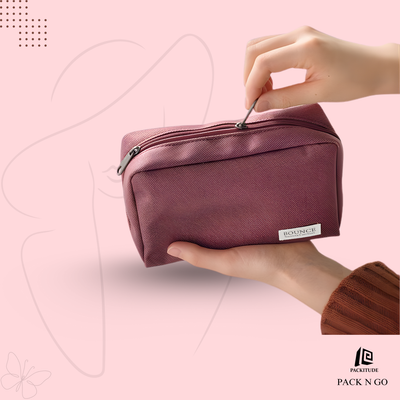 Korean Style Waterproof Thick Nylon Cloth Stationery Bag