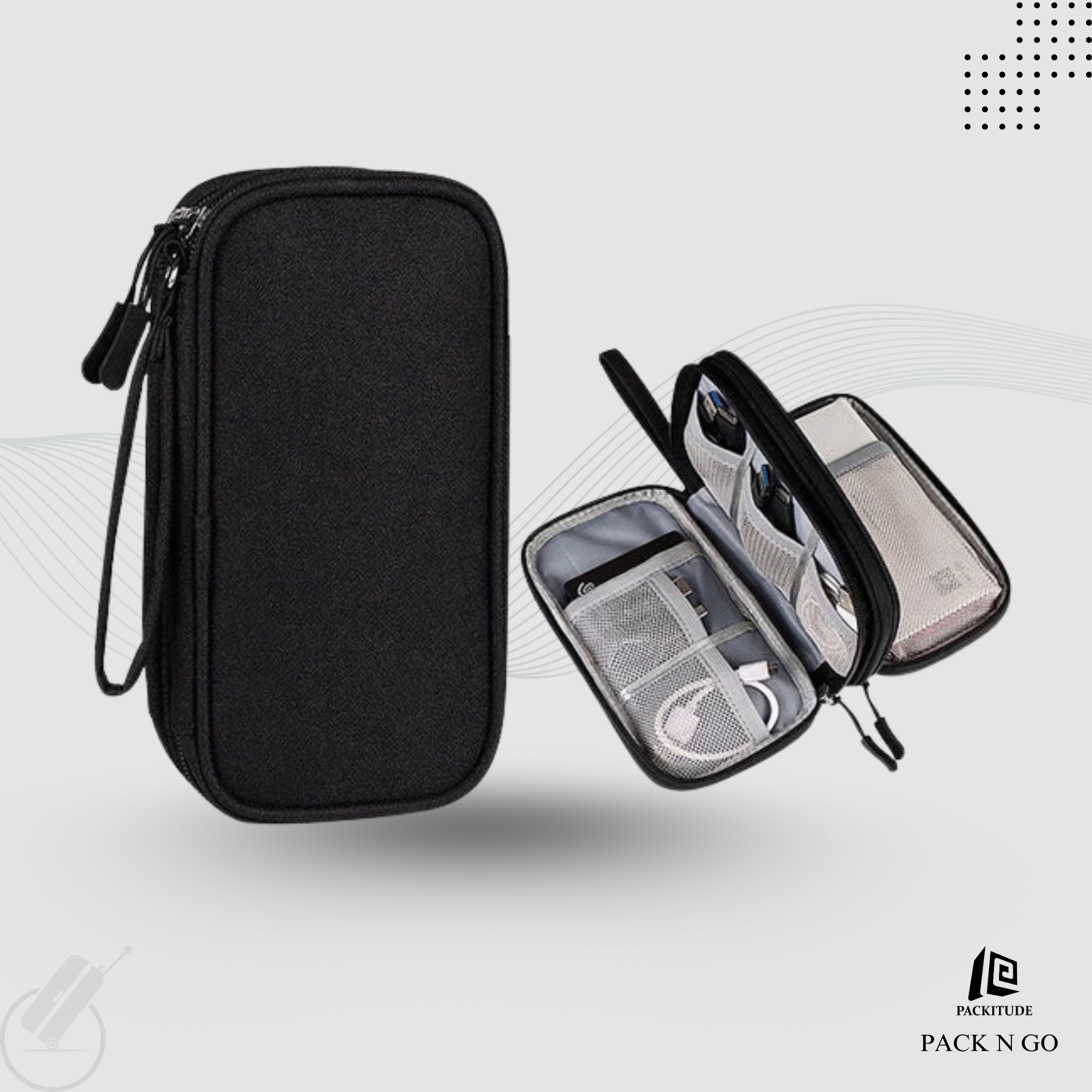 Double Layered Waterproof Accessories Organizer Bag