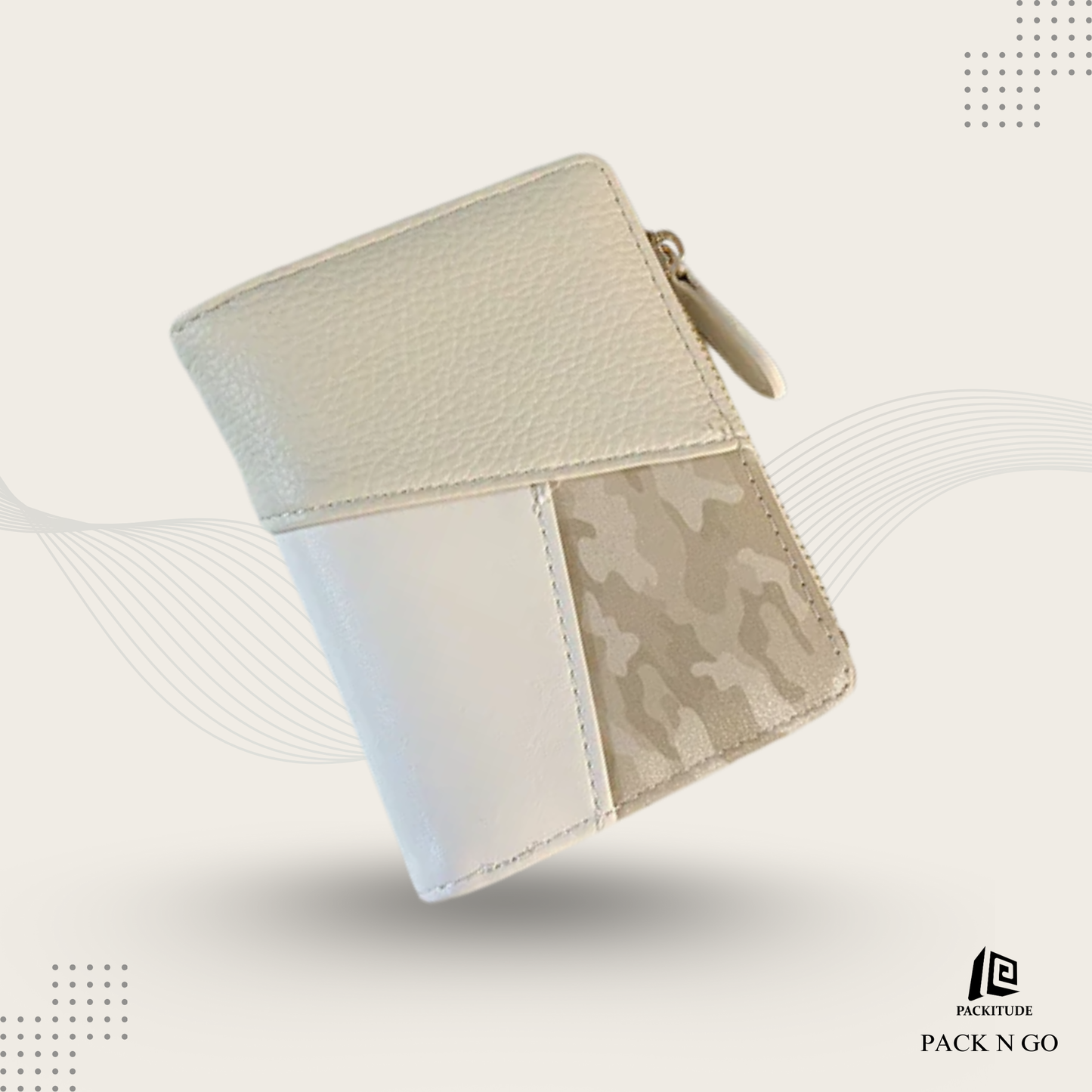 High-Quality Color Splicing Multi-Card Slot Zipper Wallet for Women