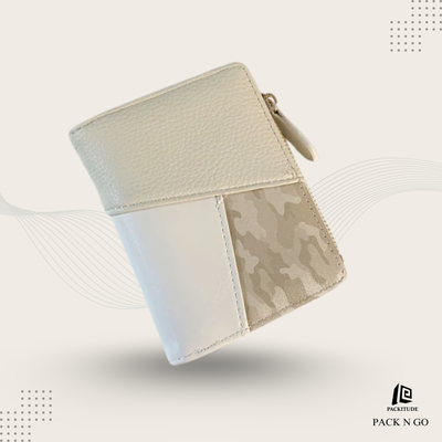 High-Quality Color Splicing Multi-Card Slot Zipper Wallet for Women