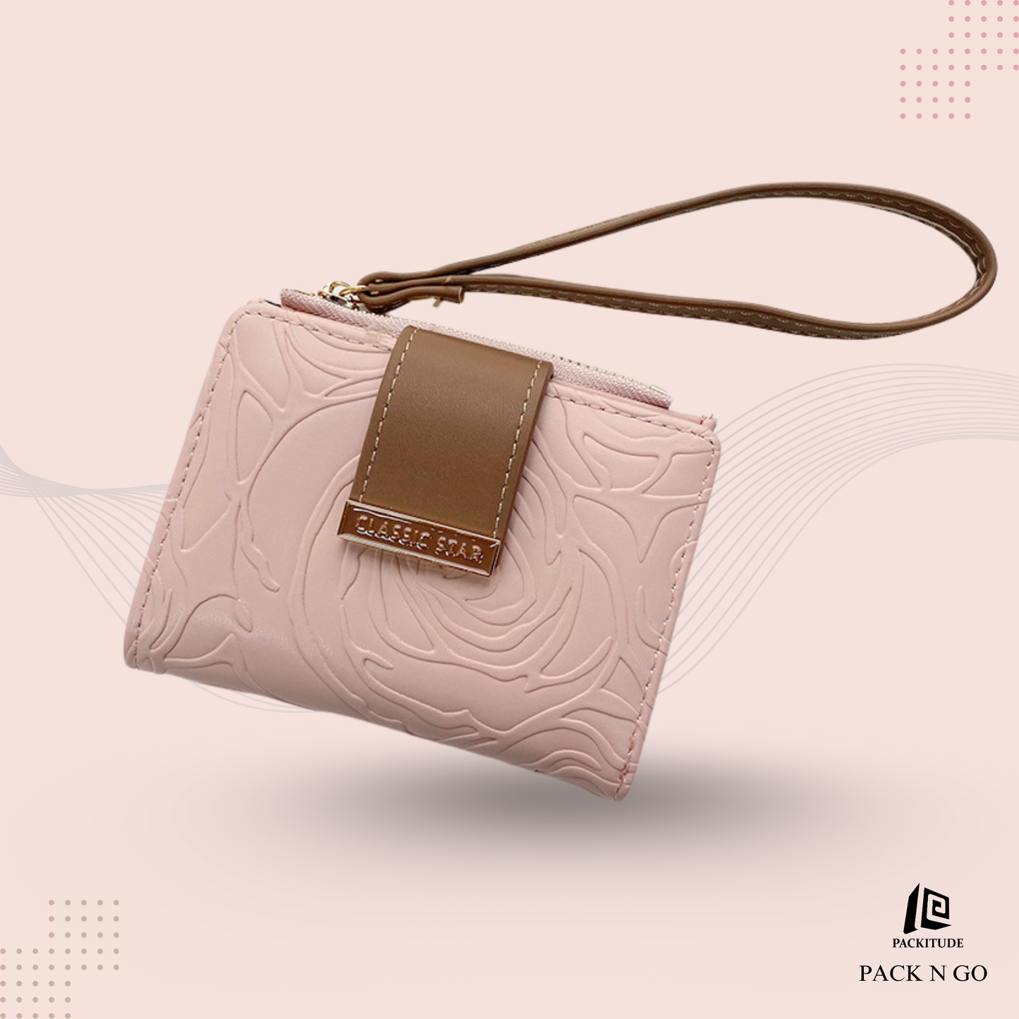 High-quality short zipper wallet for women