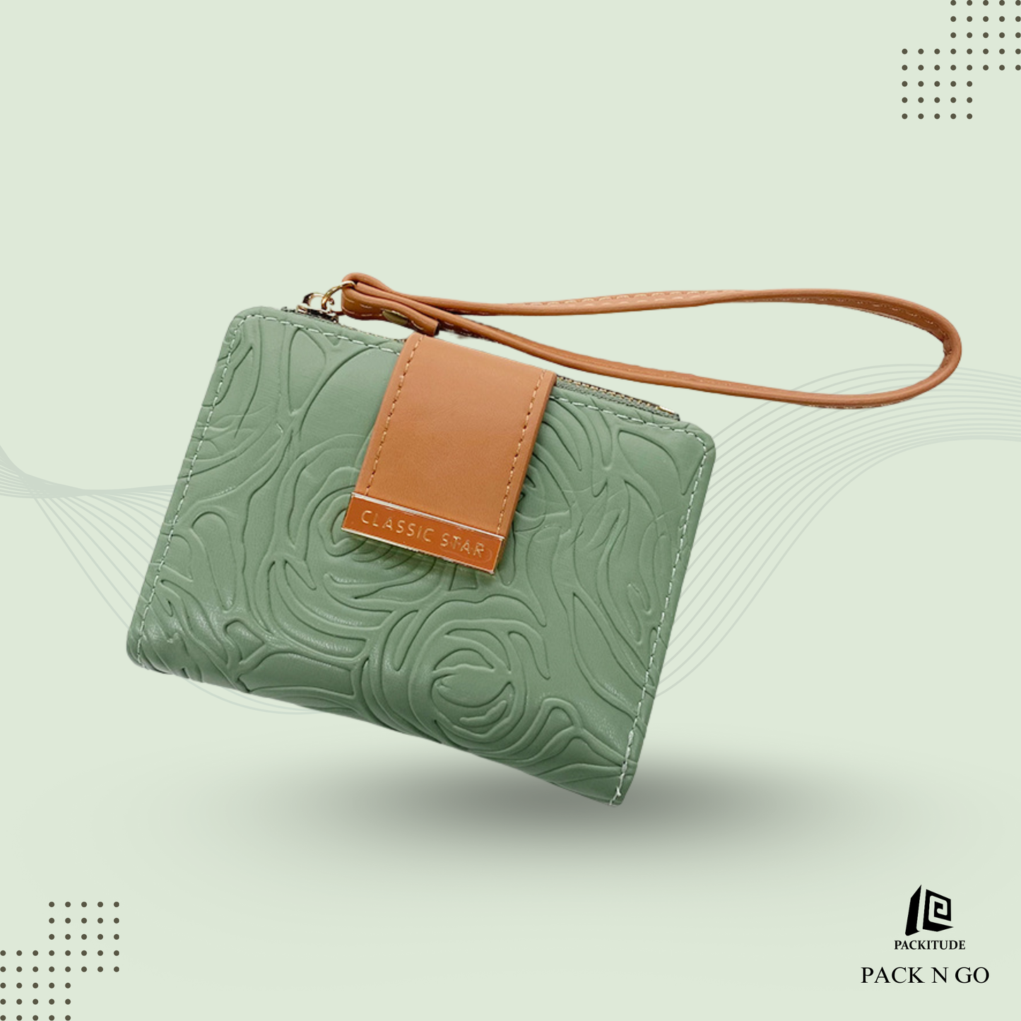 High-quality short zipper wallet for women