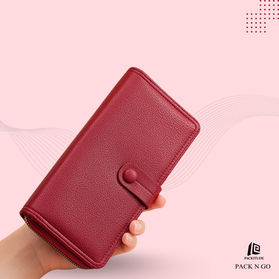 Multi Chambered Women's Long Buckle Wallet