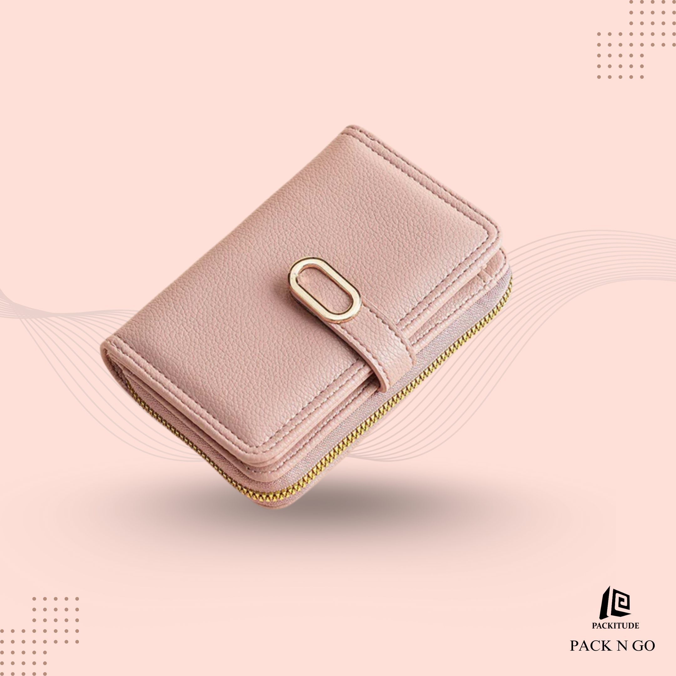 Multi Functional High End Buckle Wallet for Women