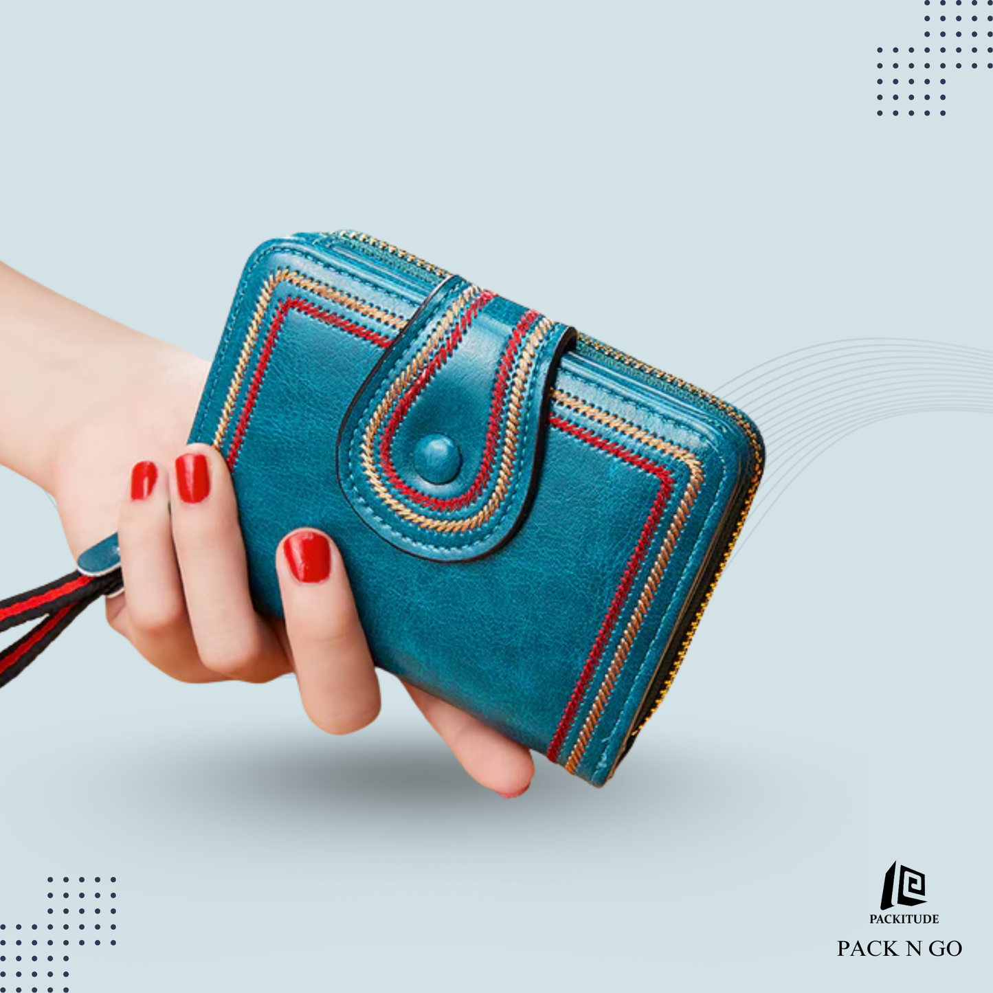 Vintage Oil Wax Leather Multi Functional Mini Zipper Women's Wallet