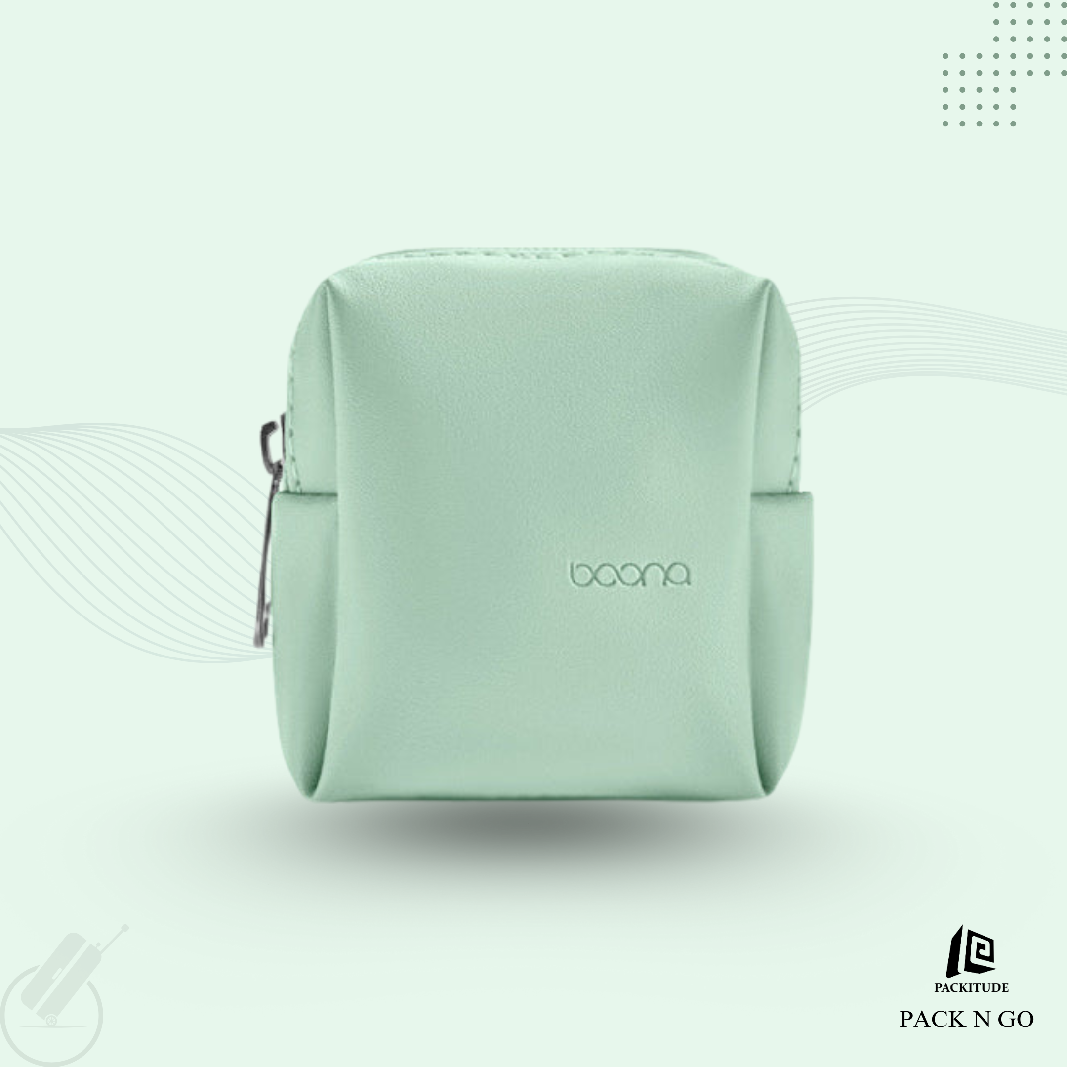 Baona PU Leather Mini Portable Multi Function Storage Bag