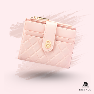 Multi-Purpose Short Belt Buckle Women's Folding Wallet