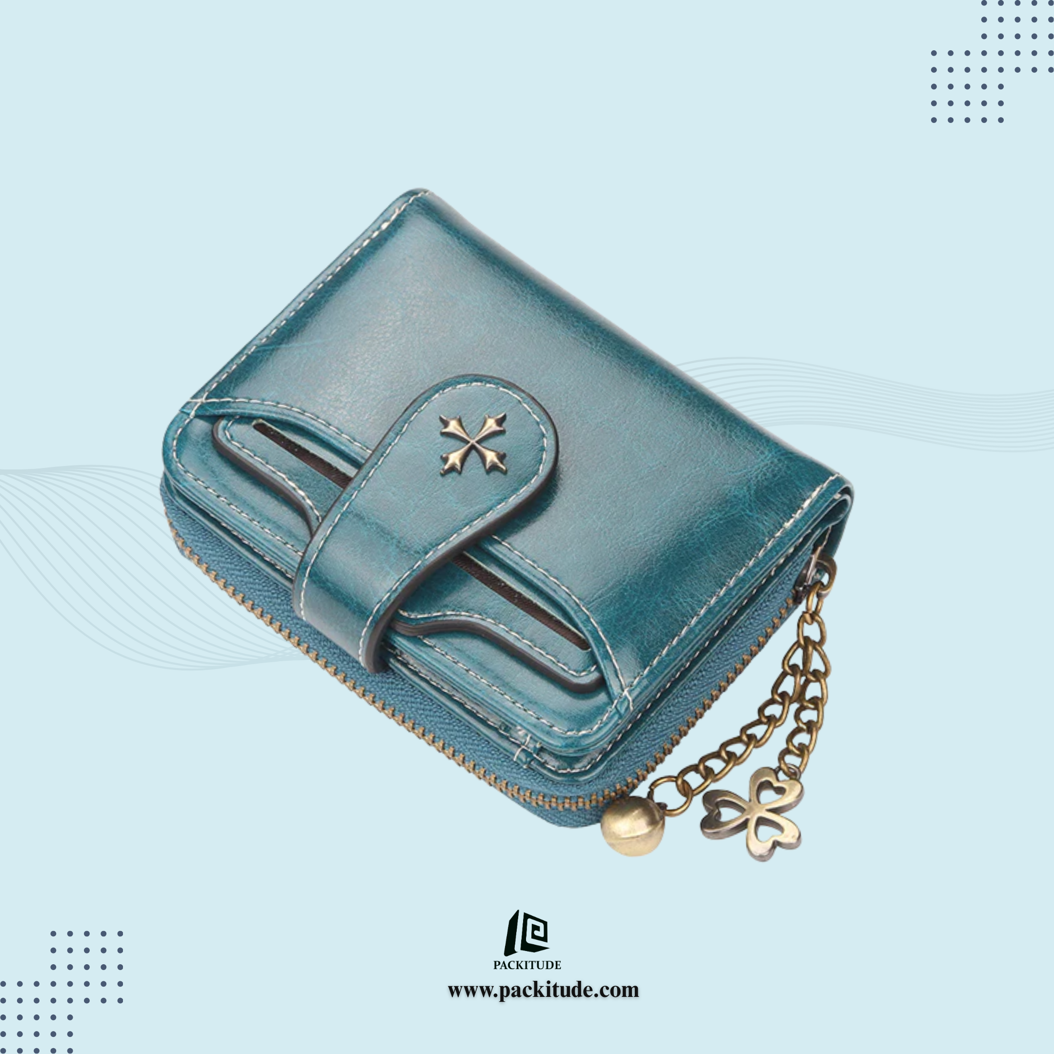 Premium Vertical Women's Wallet With Tassel Zipper