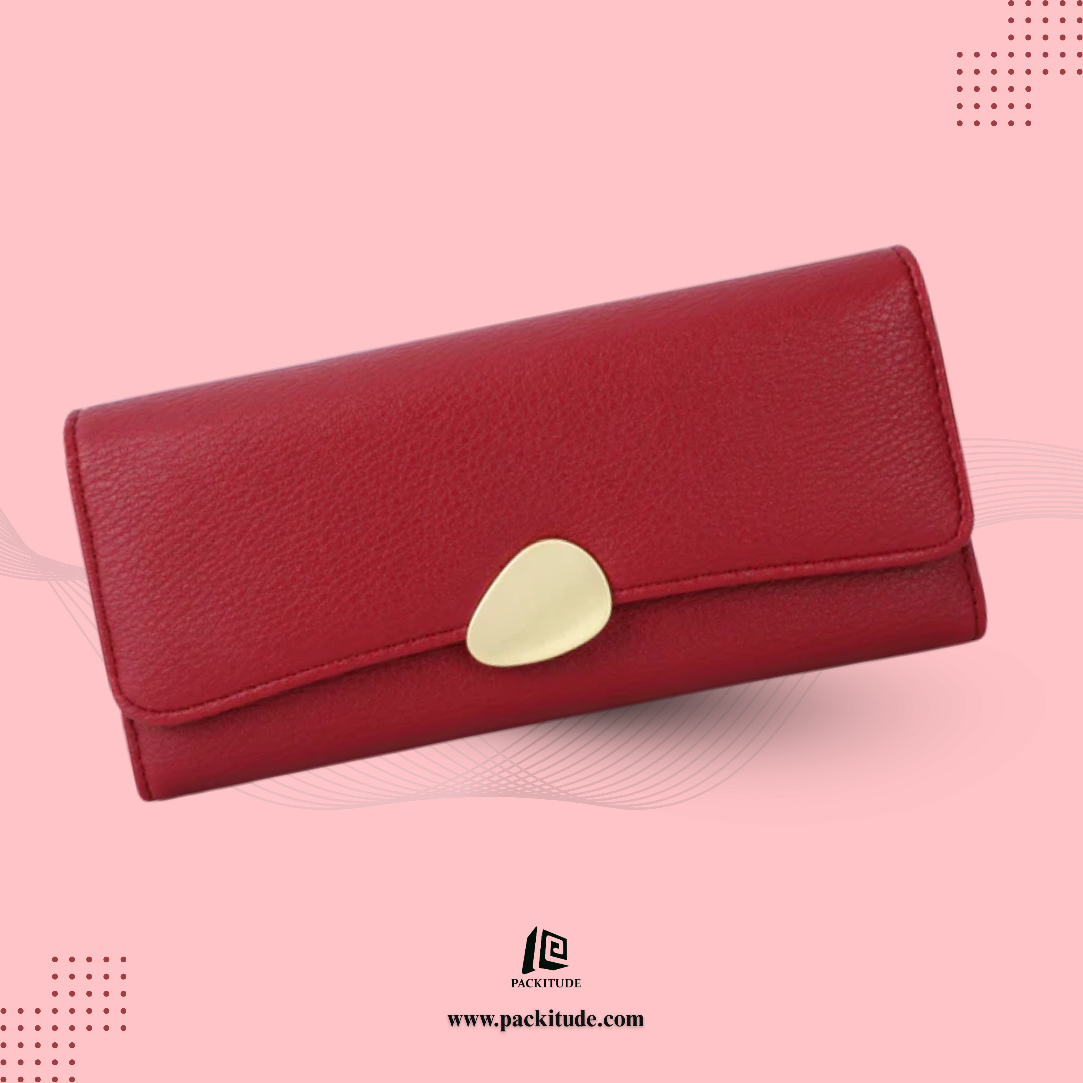 Pebbled Trifold Multifunctional Women's Wallet