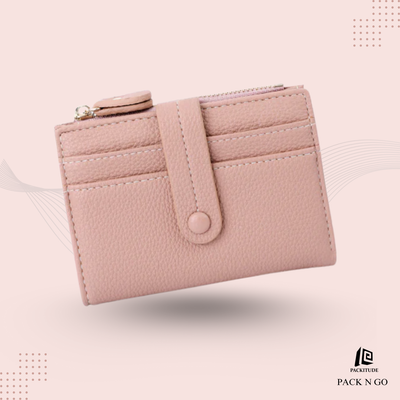 RFID Protected Lychee Pattern Clutch Wallet for Girls