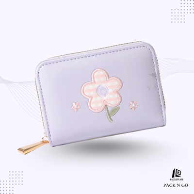 Cute Embroidered Handy Wallet for Girls