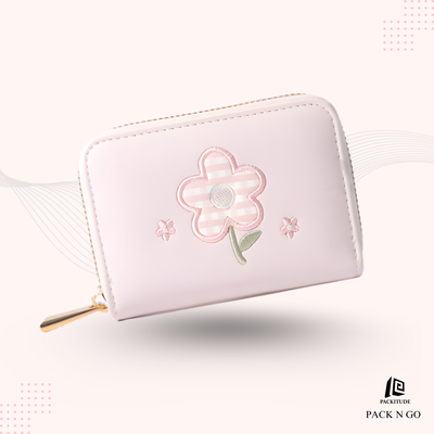 Cute Embroidered Handy Wallet for Girls