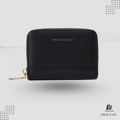Compact Handy Wallet for Female with Zipper
