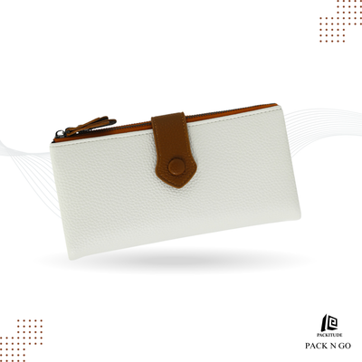 RFID Protected Pebbled Pattern Women's Clutch Wallet